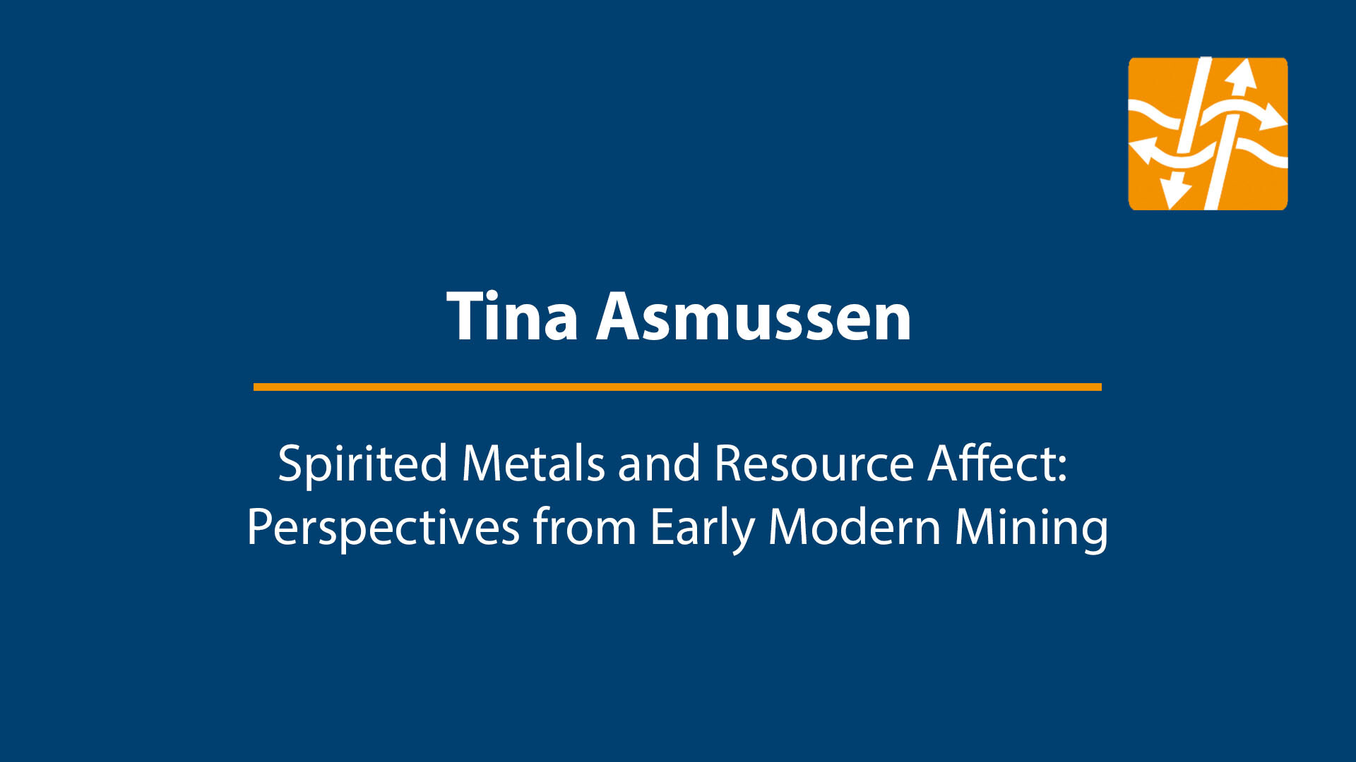 Tina Asmussen: Spirited Metals and Resource Affect