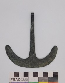 copper artifact, blade